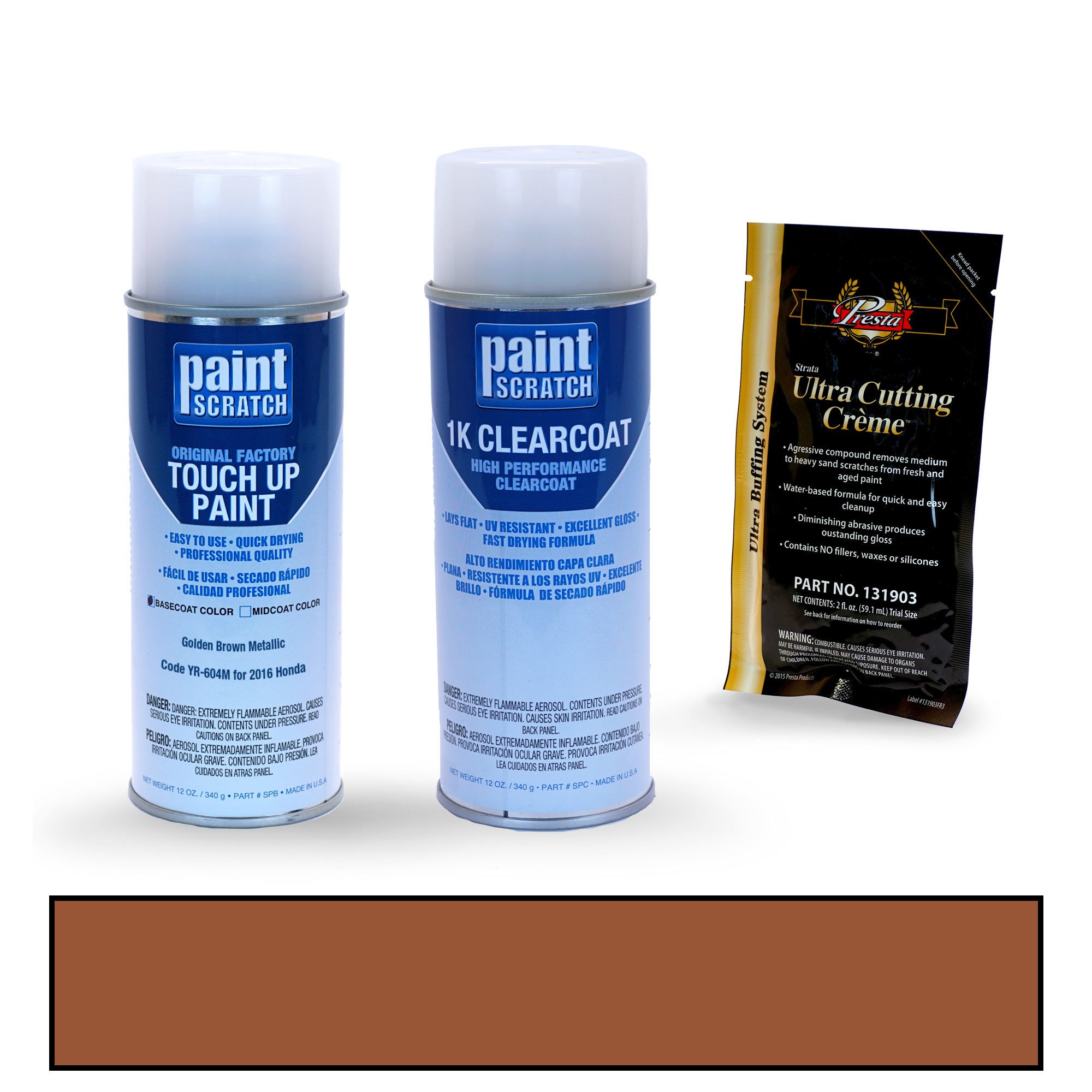 PAINTSCRATCH Golden Brown Metallic YR-604M for 2016 Honda Civic